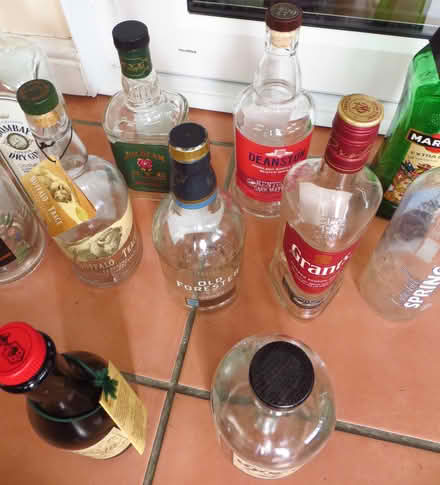 Photo of free 11 Empty Bottles - Gin, Whiskey Etc (North Baddesley SO52) #3