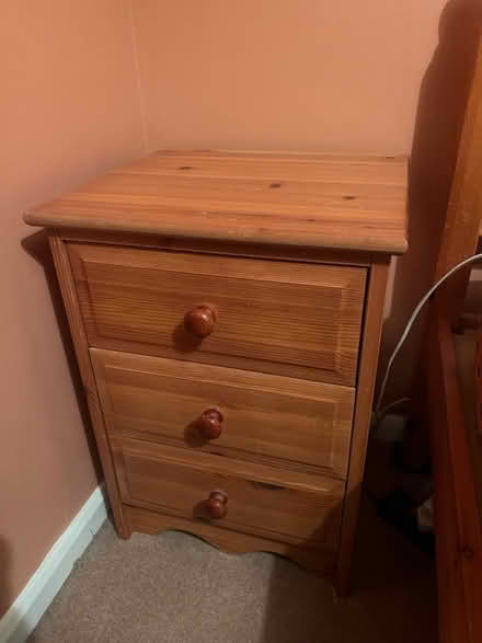 Photo of free Pine bedside table (Stanway, CO3) #1