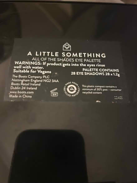 Photo of free Eye shadow palette (Knaresborough HG5) #2