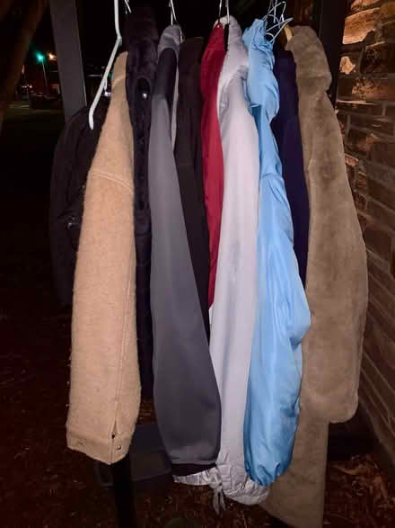 Photo of free Rack of coats, scarves (Longmont Old Town) #1