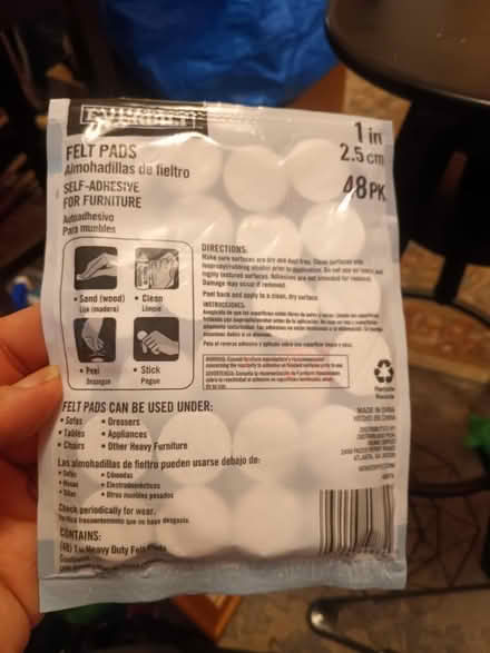 Photo of free Felt Furniture Pads (Downtown- Westlake) #2