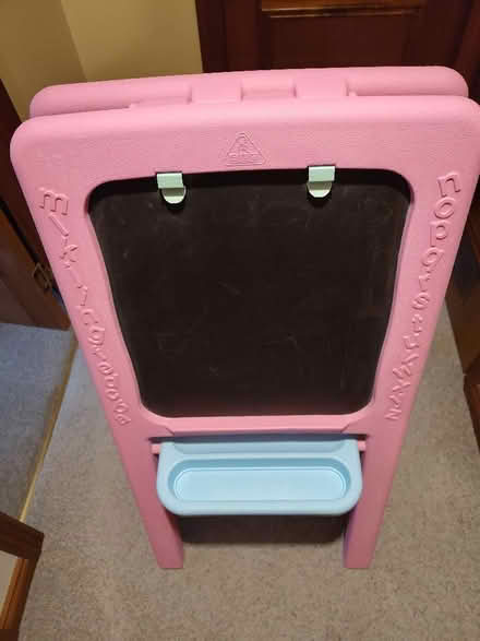 Photo of free Child's table & chair and blackboard/magnetic board (Birkhill DD2) #1