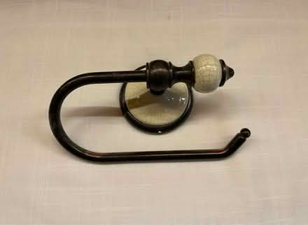 Photo of free Bronze/Ceramic Towel Bar, TP Holder (Reston, VA) #3