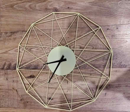 Photo of free Yellow wall clock (Little Chester DE1) #1