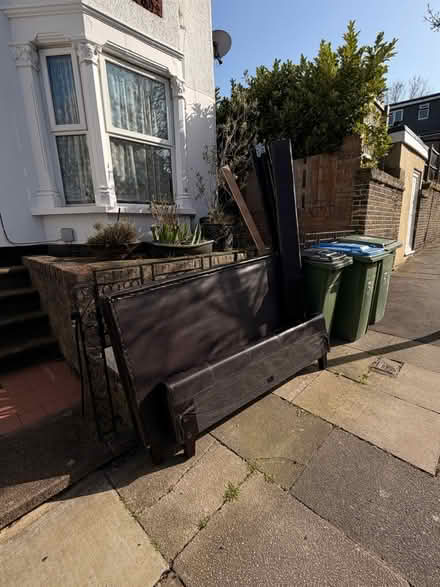 Photo of free King size leather bed (Abbey Wood) #2