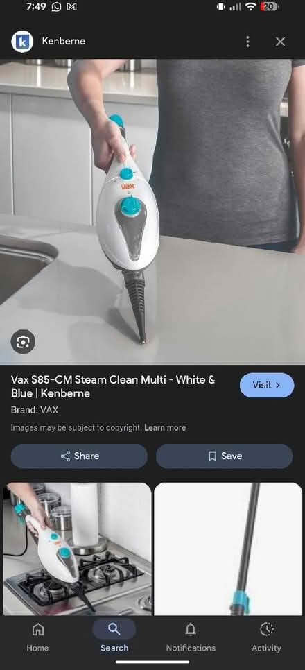 Photo of Hand held or steam mop (Paddock Wood TN12) #1