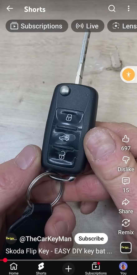 Photo of free Key fob for an old car (Walkers Heath B38) #1