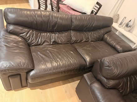 Photo of free Leather couch (Dublin) #1