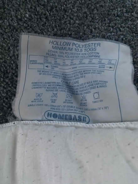 Photo of free Double duvet 10.5 tog (Upshire EN9) #3