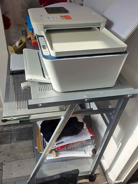 Photo of free Computer/laptop metal table (Heskin Green PR7) #2