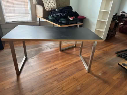 Photo of free Black Laminate Desk Tables 30”x60” (Montrose/Museum District) #1