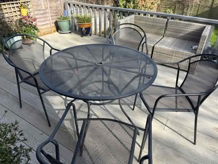 Photo of free Metal garden table and chairs (RG31 5WD) #4