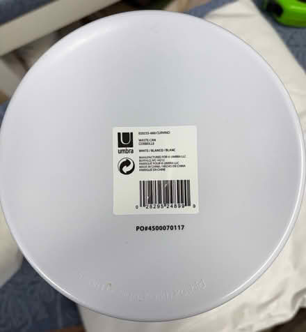 Photo of free Umbra Curvino waste bin (Belmont, MA) #3