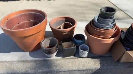 Photo of free LOTS garden plant pots, all sizes (Eagle Hill) #3