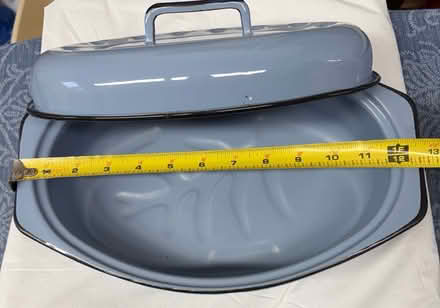 Photo of free Baby Blue Enamel Roaster 🩵 (Belmont, MA) #2