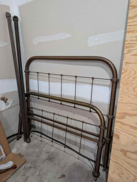 Photo of free Antique metal bed frame (Near Wegmans Allentown) #1