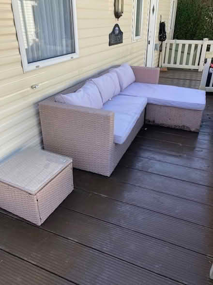 Photo of free Rattan seating and table patio set (Cliffsend) #1