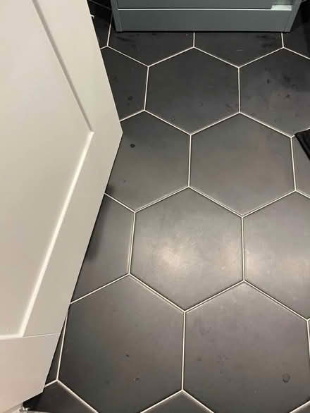 Photo of free Brand new 20 black hexagon tiles 25cm x 29cm (Newton Mearns G77) #1