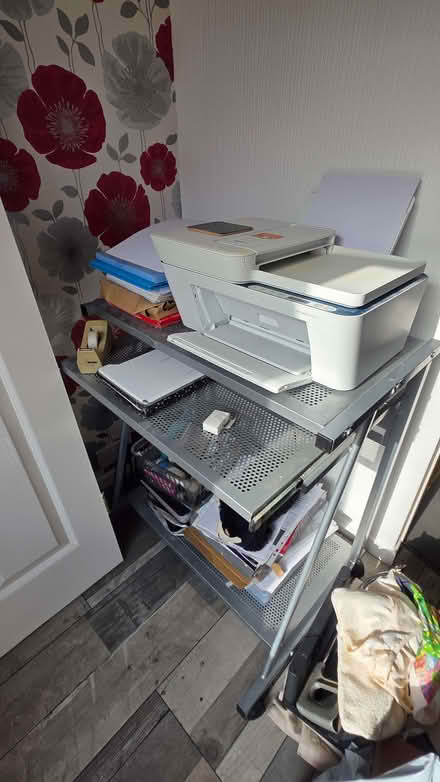 Photo of free Computer/laptop metal table (Heskin Green PR7) #1