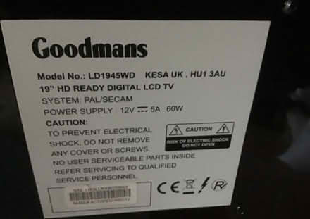 Photo of free Goodmans HD ready TV (Wescott RG40) #3