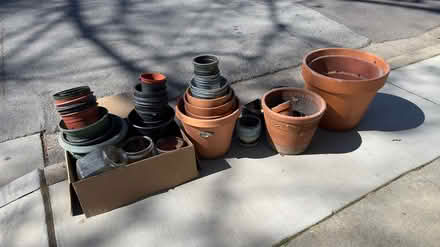 Photo of free LOTS garden plant pots, all sizes (Eagle Hill) #1