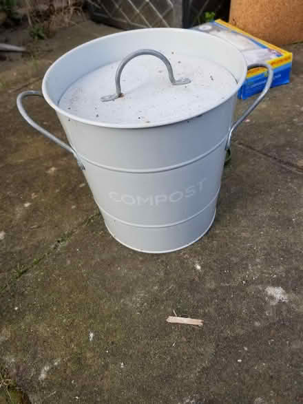 Photo of free Metal compost bucket with lid (Gloucester) #1