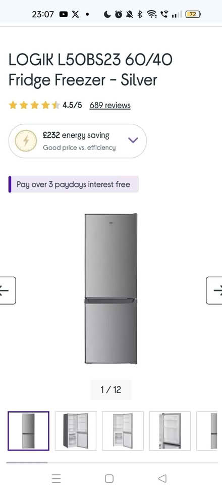 Photo of free New Logik 60/40 Fridge Freezer (Chewton Keynsham BS31) #2