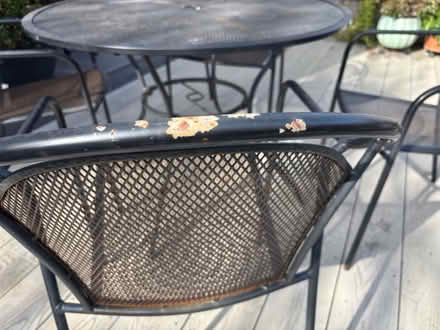Photo of free Metal garden table and chairs (RG31 5WD) #1
