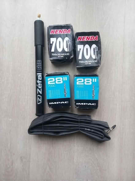 Photo of free Bicycle inner tubes plus pump (EN7 Cheshunt) #1