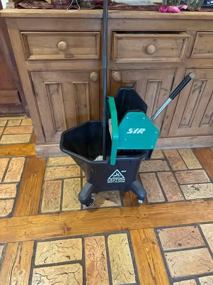 Photo of free Mop and industrial wheeled bucket with wringer (Wisbech St Mary PE13) #1