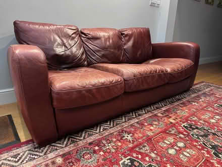Photo of free 3-seater leather sofa (Isleworth TW7) #2