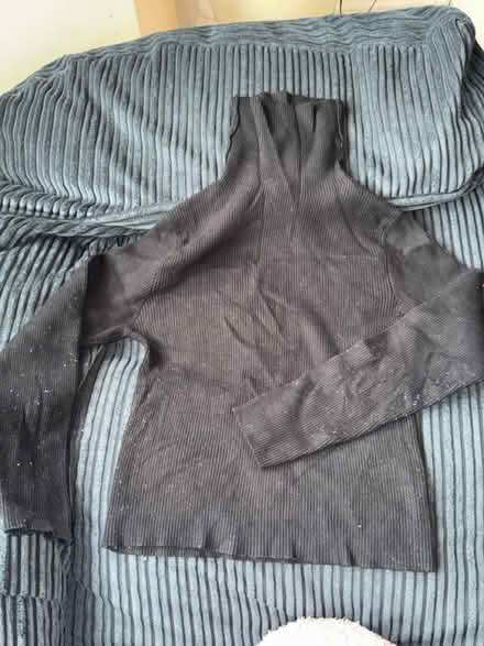 Photo of free Pink + Black T-Neck top size 12-14 (Levenshulme M19) #2