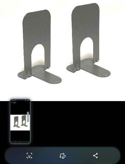 Photo of Large metal bookends (Smalley DE7) #1