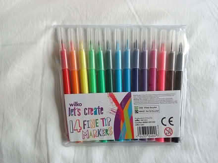 Photo of free Pack of 14 fine tip markers - a bit old now but hardly used (Westbury Fields BS9) #1