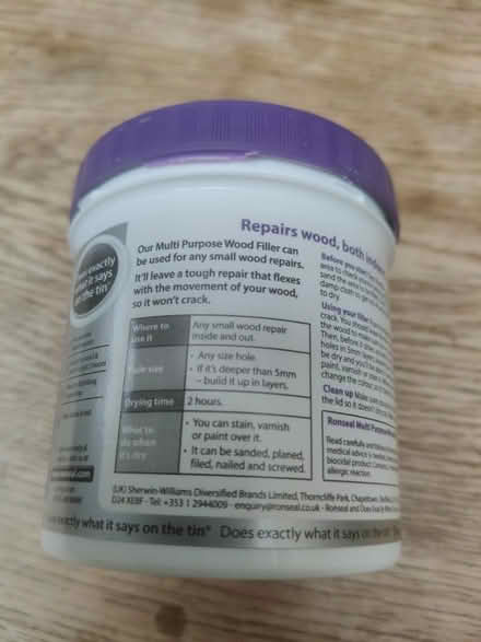 Photo of free Ronseal medium colour wood filler (Jericho OX2) #3