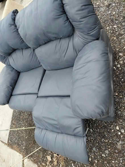 Photo of free Pleather two-seat sofa (Wilmington 19803) #3