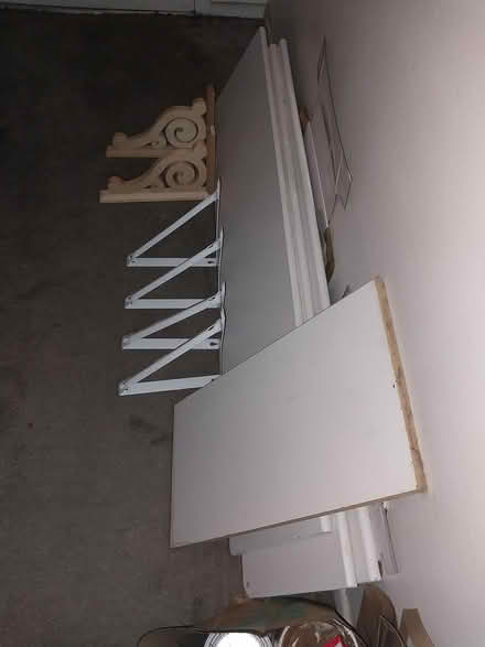 Photo of free White shelves and supports (Edgewater) #2