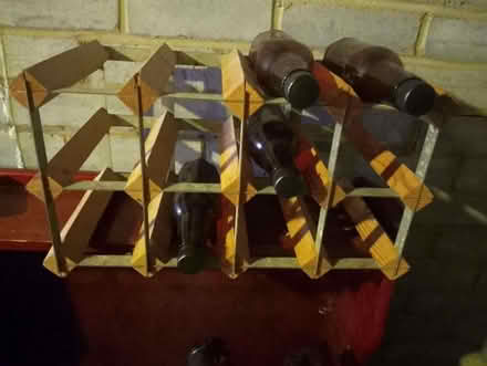 Photo of free Wood and metal wine rack (South Woodford E18) #1