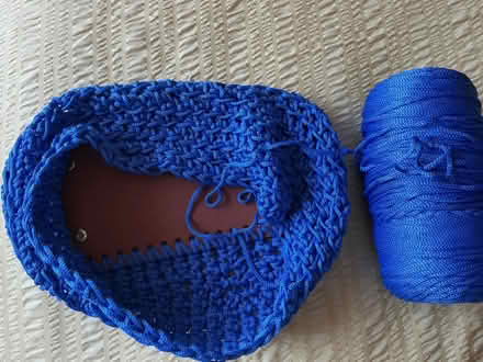 Photo of free Crochet bag project half complete with cord craft crochet (BT10) #1