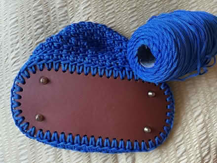 Photo of free Crochet bag project half complete with cord craft crochet (BT10) #2