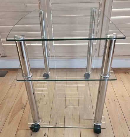 Photo of free Glass tv stand/trolley (Standon SG11) #2