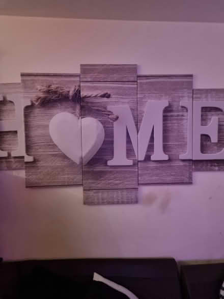 Photo of free HOME sign in 5 pieces canvas (Trowbridge BA14) #1