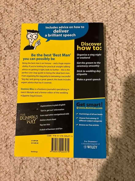 Photo of free Being the Best Man for Dummies book (Frome Stonebridge area) #2