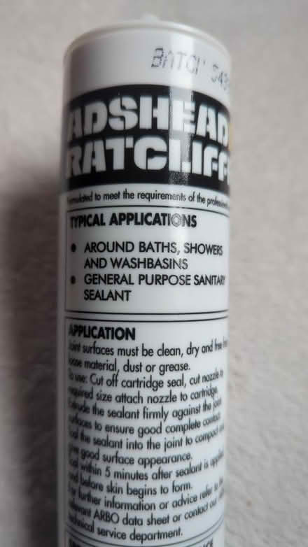 Photo of free Silicone sealant black (Norham Manor OX2) #3