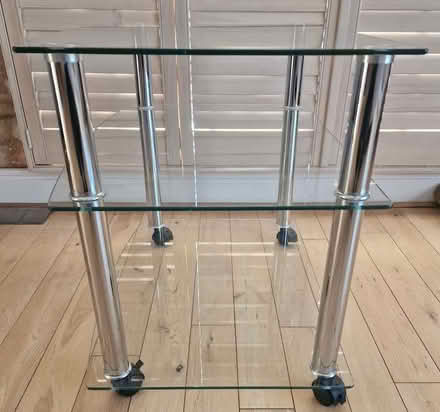 Photo of free Glass tv stand/trolley (Standon SG11) #1