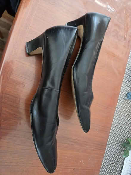 Photo of free Size 10 (fits 9.5) black pumps (Experimental Farm) #2
