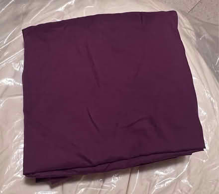 Photo of free Single fitted burgundy sheet (Harrogate HG2) #1