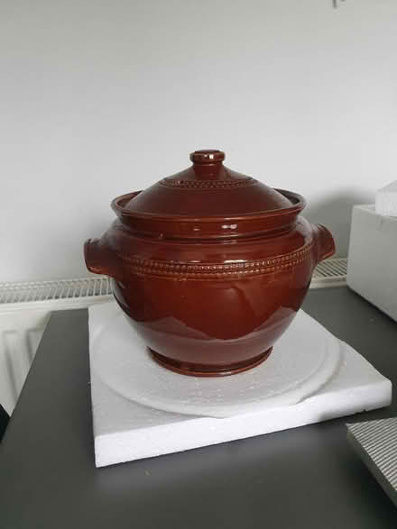 Photo of free Stoneware Casserole Dish with Lid (Old Town, HX7) #2