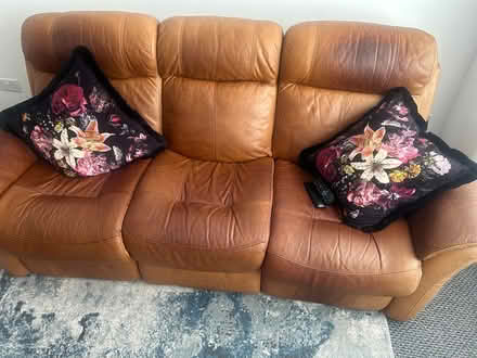 Photo of free 3 seater leather sofa (Frenchwood PR1) #1