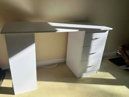 Photo of free White Desk with Drawers and Shelves (Adambrae EH54) #1